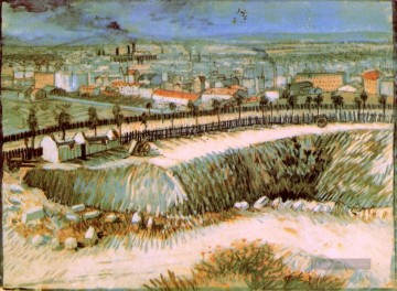 Stadtrände von Paris in der Nähe von Montmartre 2 Vincent van Gogh Szenerie Ölgemälde